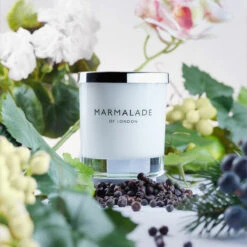 Marmalade Of London Prosecco & Juniper 230g Luxury Glass Soy Candle -Water Bottle Store marmalade of london 19902 prosecco juniper 230g luxury glass candle lifestyle 1 1