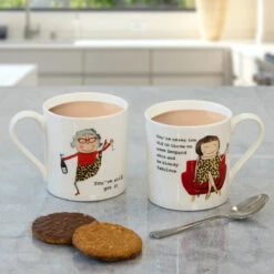 Rosie Made A Thing You’ve Still Got It Mug -Water Bottle Store mclaggan rosie made a thing qrh01 leopard skin mug lifestyleb 1