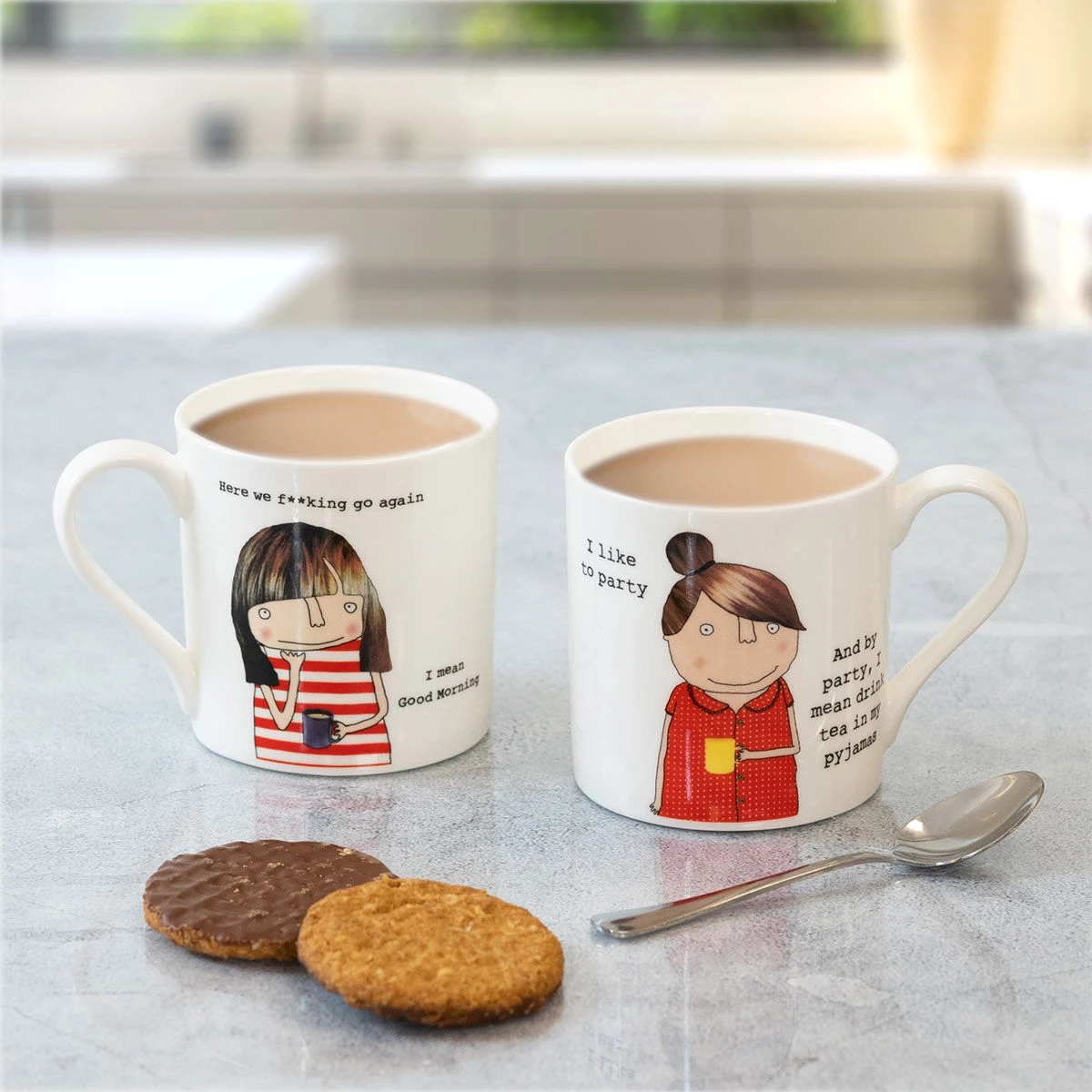 Rosie Made A Thing Here We F**king Go Again. I Mean Good Morning. Mug 3 Rosie Made A Thing Here We F**king Go Again. I Mean Good Morning. Mug - Image 3