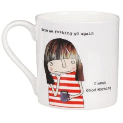 Rosie Made A Thing Here We F**king Go Again. I Mean Good Morning. Mug 7 Rosie Made A Thing Here We F**king Go Again. I Mean Good Morning. Mug -Water Bottle Store mclaggan rosie made a thing qrh52 here we f go again mug 02