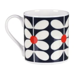 Orla Kiely 60’s Stem Navy Large Mug -Water Bottle Store mclaggan smith orla kiely msqok174 60s stem navy large mug 03