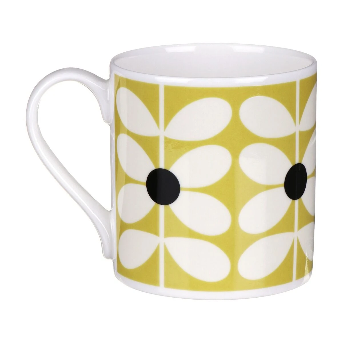 Orla Kiely 60’s Stem Ochre Large Mug 3 Orla Kiely 60’s Stem Ochre Large Mug - Image 3