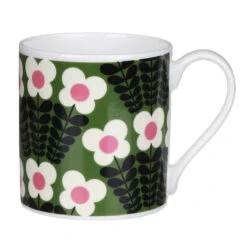 Orla Kiely Green Bunch Of Stems Large Mug