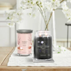 Yankee Candle Midsummers Night Signature Large Jar Candle -Water Bottle Store midsummers night pink sands signature collection lifestyle 1