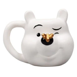 Winnie The Pooh Shaped Mug With Gold Bee