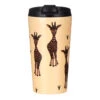 Eco Chic Beige Giraffe Stainless Steel Travel Coffee Cup