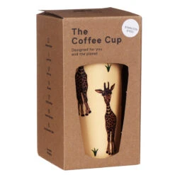 Eco Chic Beige Giraffe Stainless Steel Travel Coffee Cup -Water Bottle Store n26 eco chic beige giraffe stainless steel travel coffee cup 04