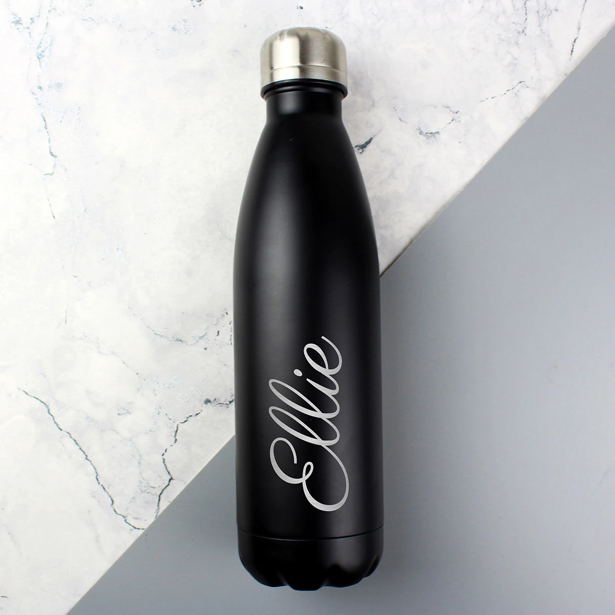 Personalised Black Metal Insulated Drinks Bottle 5 Personalised Black Metal Insulated Drinks Bottle - Image 5