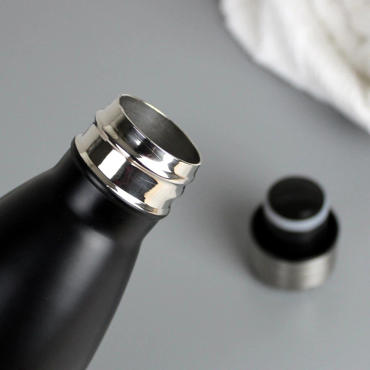 Personalised Black Metal Insulated Drinks Bottle 3 Personalised Black Metal Insulated Drinks Bottle - Image 3