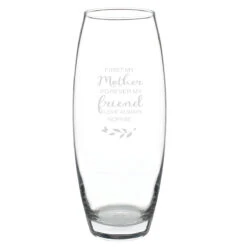 Personalised ‘First My Mother, Forever My Friend’ Bullet Vase -Water Bottle Store p0107d69 1 1