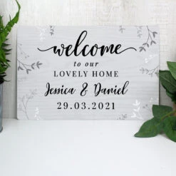 Personalised Welcome Metal Sign 9 Personalised Welcome Metal Sign -Water Bottle Store p0804a64 personalised welcome metal sign 4