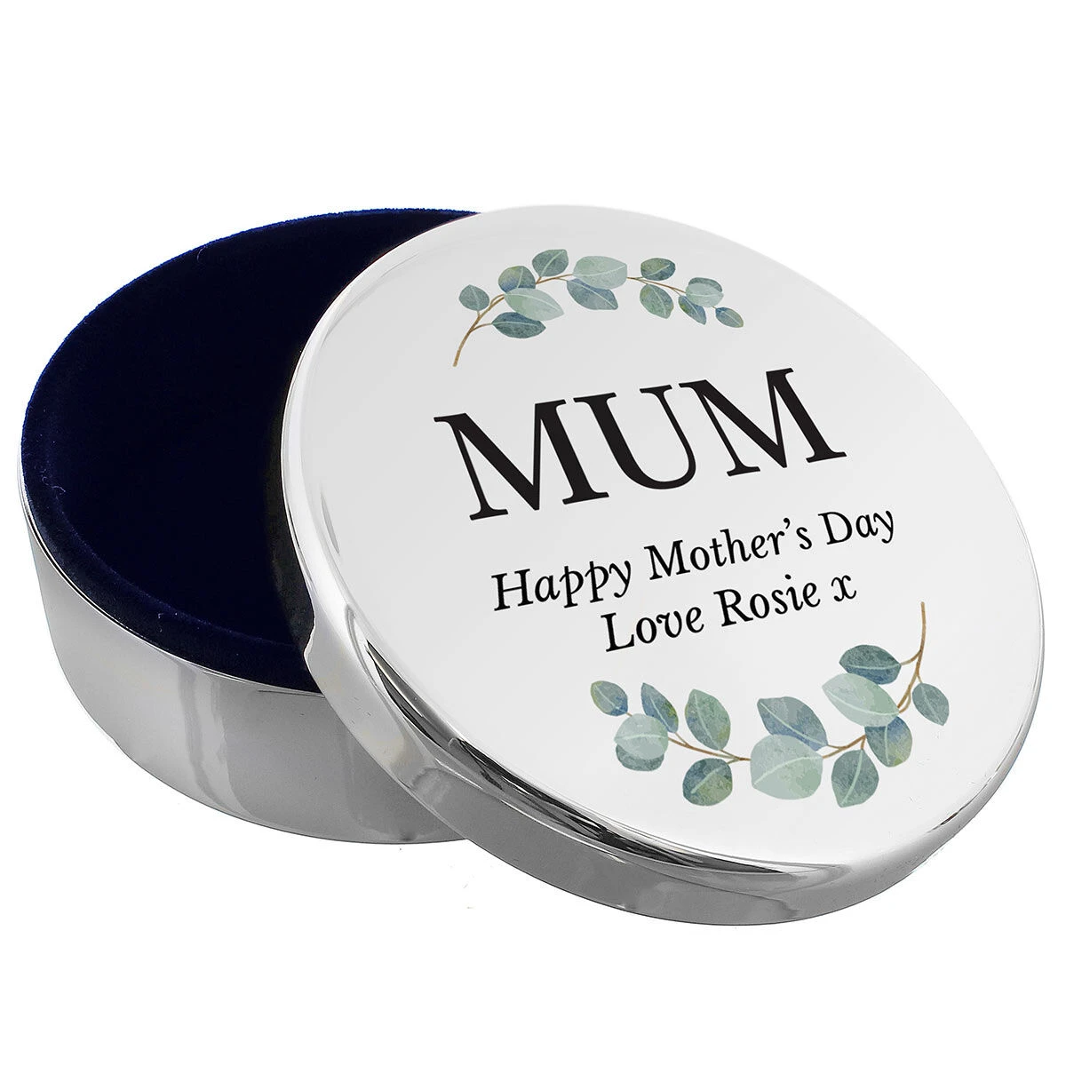 Personalised Botanical Round Trinket Box 2 Personalised Botanical Round Trinket Box - Image 2