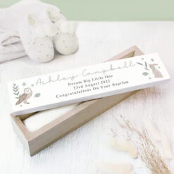 Personalised Woodland Animals Wooden Certificate Holder -Water Bottle Store p1011g03 pmc personalised woodland animals wooden certificate holder 2