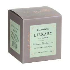 Paddywax Library 170g William Shakespeare Boxed Soy Candle -Water Bottle Store paddywax gl13eu library candle 3