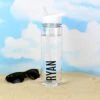 Personalised Black Letter Water Bottle