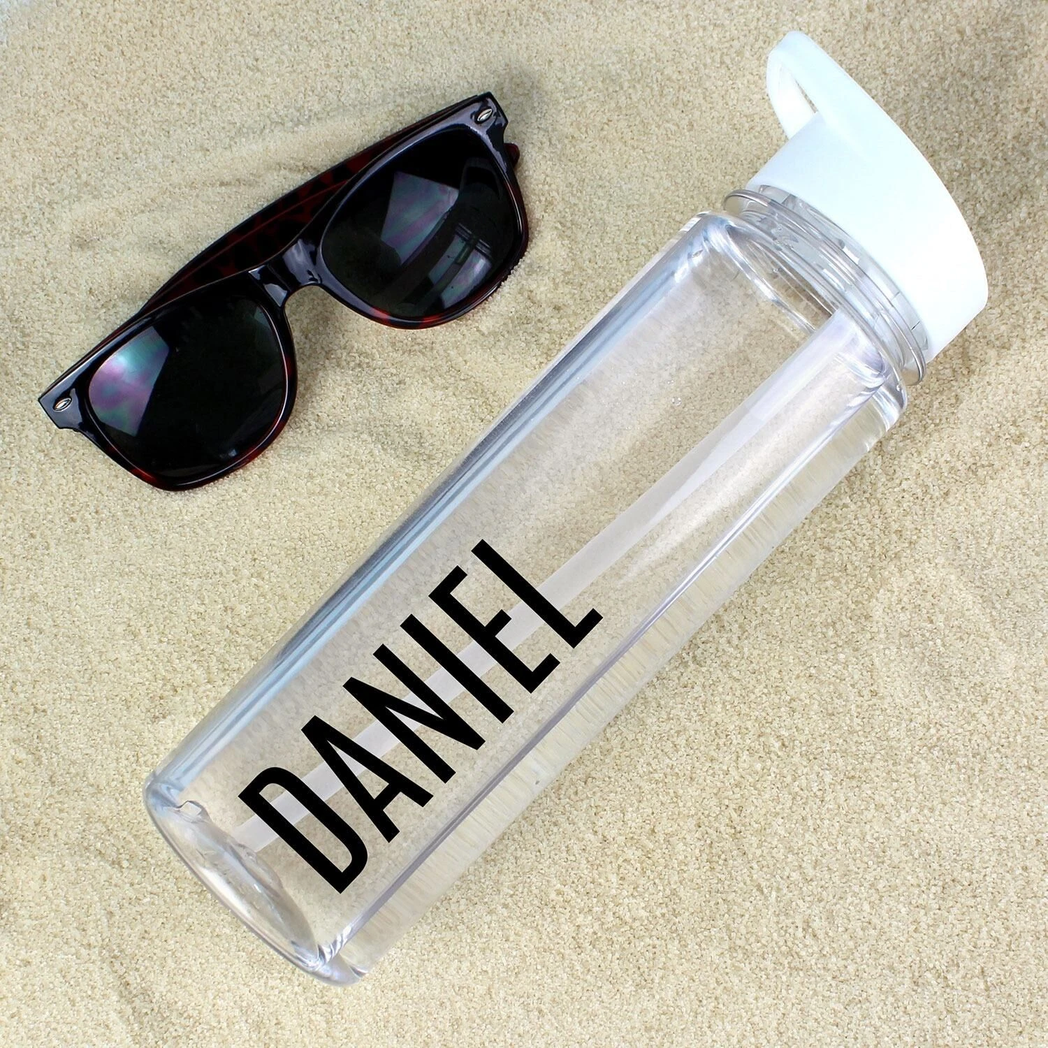 Personalised Black Letter Water Bottle 3 Personalised Black Letter Water Bottle - Image 3