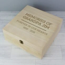 Personalised Large Wooden Keepsake Box -Water Bottle Store pmc p1014a53 wooden keepsake box 7