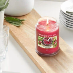 Yankee Candle Red Raspberry Large Jar Candle -Water Bottle Store red raspberry large jar
