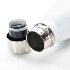 Eco Chic White Scatty Scotty Dogs 500ml Thermal Drinks Bottle -Water Bottle Store t16wt eco chic thermal bottle 2