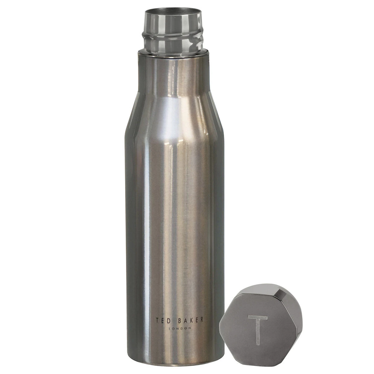 Ted Baker BOTMAN Shiny Silver Water Bottle 1 Ted Baker BOTMAN Shiny Silver Water Bottle