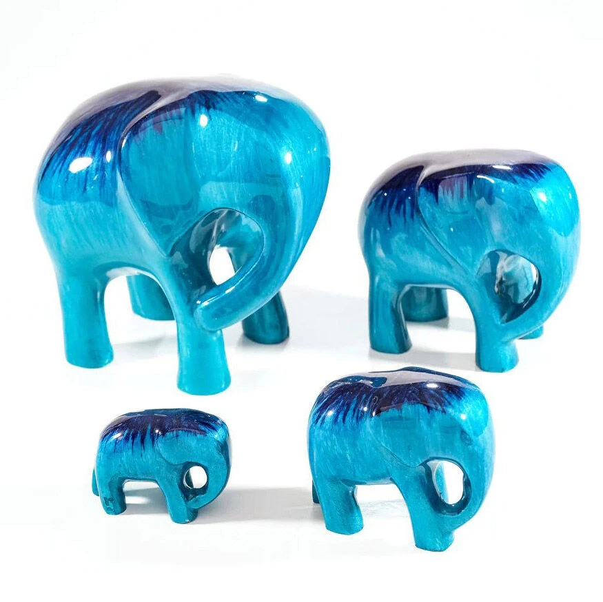 Tilnar Art Aluminark Brushed Aqua Extra Large Elephant 5 Tilnar Art Aluminark Brushed Aqua Extra Large Elephant - Image 5