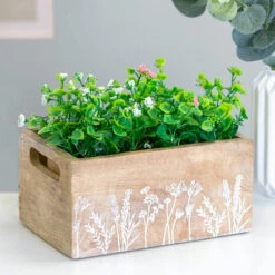 Transomnia Small Wooden Meadow Flowers Trug 7 Transomnia Small Wooden Meadow Flowers Trug -Water Bottle Store transomnia boxx226 meadow flowers small wooden trug lifestyle 3