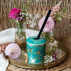 Sara Miller Chelsea Green Mandarin, Tuberose And Wild Musk 200ml Reed Diffuser -Water Bottle Store wax lyrical sm2202 sara miller chelsea green 200ml reed diffuser lifestyle 2