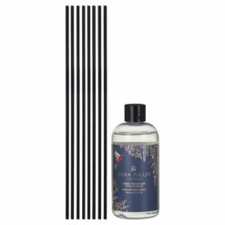 Sara Miller Chelsea Navy Amber, Orchid And Lotus Blossom 200ml Reed Diffuser -Water Bottle Store wax lyrical sm2204 sara miller chelsea navy 200ml reed diffuser 3