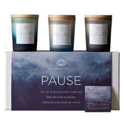 Widdop & Co Serenity Pause Set Of 3 70g Candles