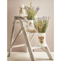 Wrendale Cow 'Daisy Coo' 20cm Vase -Water Bottle Store wrendale designs vases v1 2