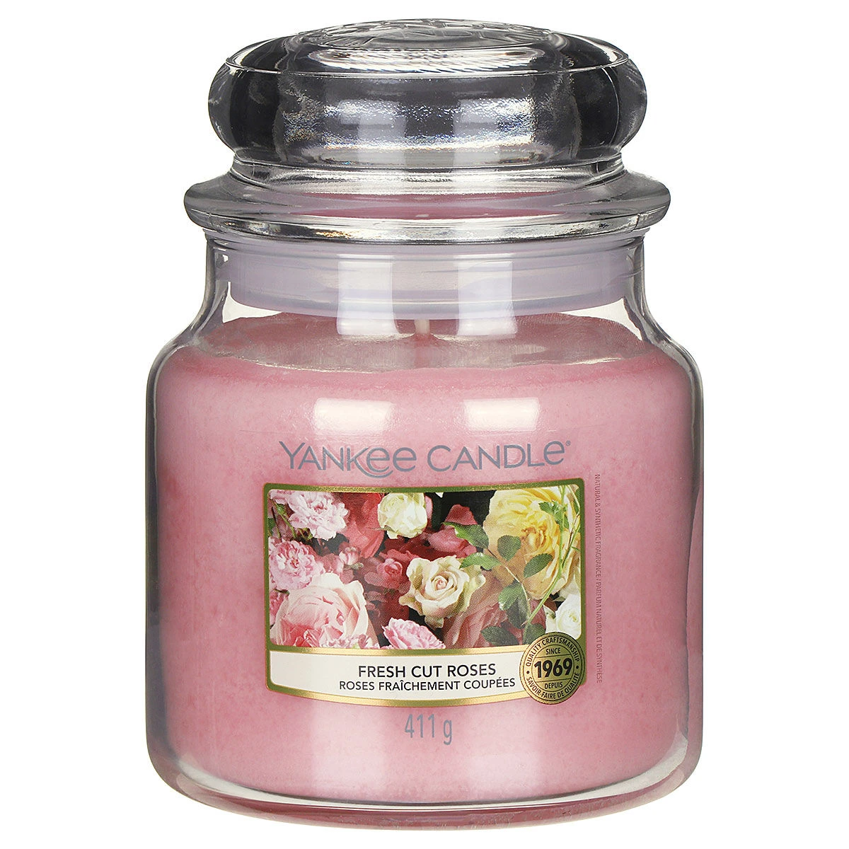 Yankee Candle Fresh Cut Roses Medium Jar Candle 1 Yankee Candle Fresh Cut Roses Medium Jar Candle