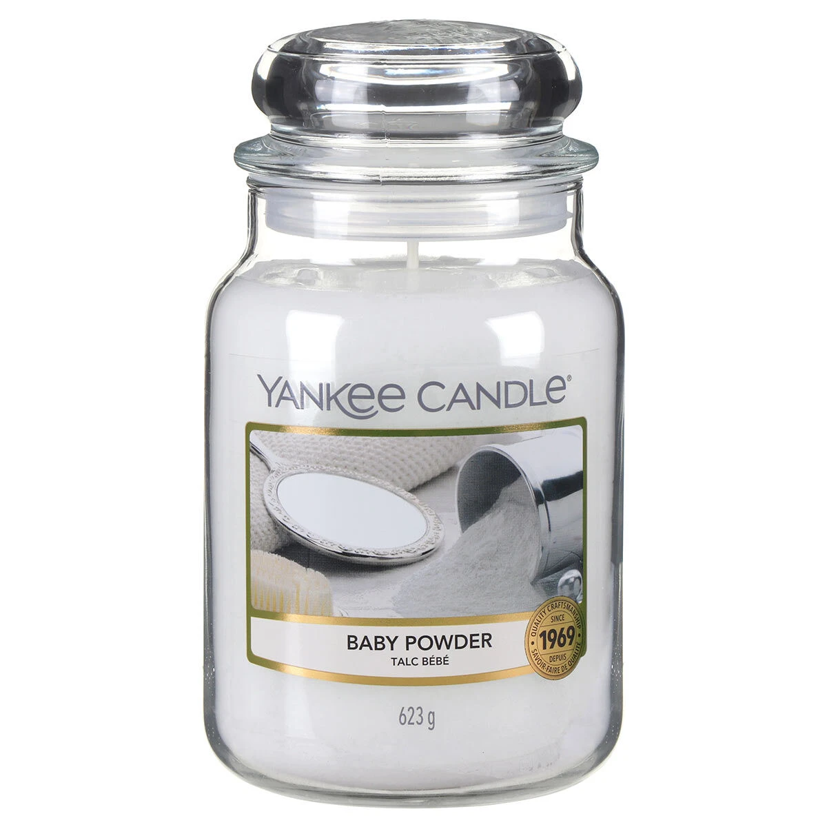 Yankee Candle Baby Powder Large Jar Candle 2 Yankee Candle Baby Powder Large Jar Candle - Image 2