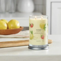 Yankee Candle Iced Berry Lemonade Signature Large Tumbler Candle -Water Bottle Store yankee candle 1630051e iced berry lemonade signature large tumbler candle lifestyle 1