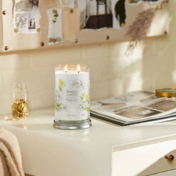 Yankee Candle Midnight Jasmine Signature Large Tumbler Candle -Water Bottle Store yankee candle 1630715e midnight jasmine signature large tumbler candle lifestyle 2