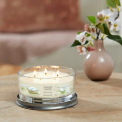 Yankee Candle Clean Cotton Signature Multi-Wick Tumbler Candle -Water Bottle Store yankee candle 1630816e clean cotton signature multi wick tumbler lifestyle 1