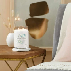 Yankee Candle Baby Powder Signature Large Jar Candle -Water Bottle Store yankee candle 1701370e baby powder signature large jar candle lifestyle 1