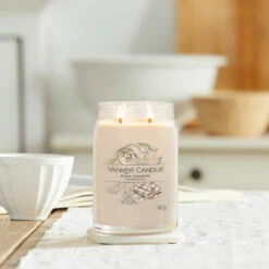 Yankee Candle Warm Cashmere Signature Large Jar Candle -Water Bottle Store yankee candle 1701379e warm cashmere signature large jar candle lifestyle 2