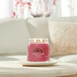 Yankee Candle Black Cherry Signature Medium Jar Candle -Water Bottle Store yankee candle 1701391e black cherry signature medium jar candle lifestyle 1