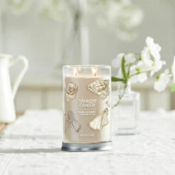 Yankee Candle Warm Cashmere Signature Large Tumbler Candle 6 Yankee Candle Warm Cashmere Signature Large Tumbler Candle -Water Bottle Store yankee candle 1724370e warm cashmere signature large tumbler candle lifestyle 1