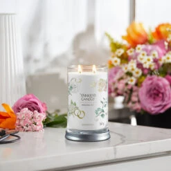 Yankee Candle Wedding Day Signature Large Tumbler Candle -Water Bottle Store yankee candle 1724394e wedding day signature large tumbler candle lifestyle 1