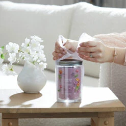 Yankee Candle Hand Tied Blooms Signature Large Tumbler Candle -Water Bottle Store yankee candle 1734809e hand tied blooms signature large tumbler candle lifestyle 1