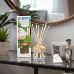 Yankee Candle Clean Cotton Reed Diffuser -Water Bottle Store yankee candle clean cotton diffuser lifestyle 2
