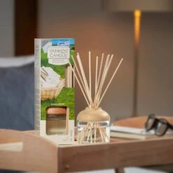 Yankee Candle Clean Cotton Reed Diffuser -Water Bottle Store yankee candle clean cotton diffuser lifestyle